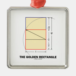 The Golden Rectangle (Geometry Math Ratio) Metal Tree Decoration