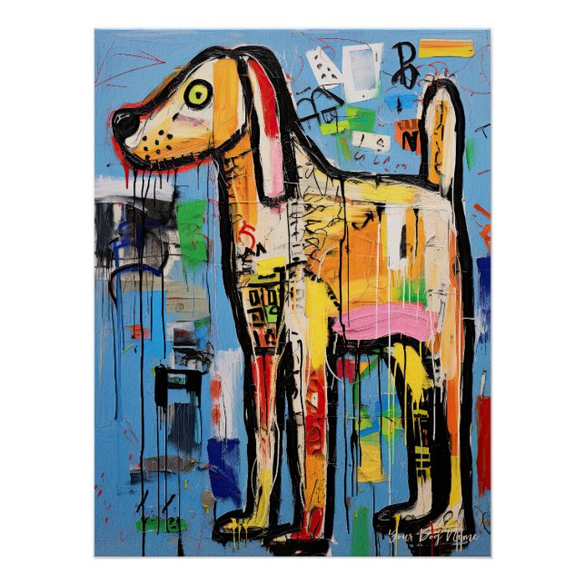 The Golden Retriever Dog Graffiti 02 - Leonardo Ab Poster (Front)