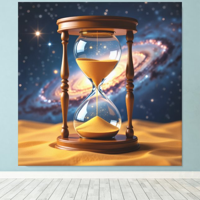 "The Golden River of Time" Canvas Print (Insitu(Wood Floor))