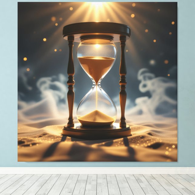 "The Golden River of Time" Canvas Print (Insitu(Wood Floor))