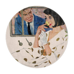 The Golden Rose Cutting Board