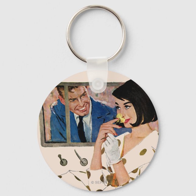 The Golden Rose Key Ring (Front)