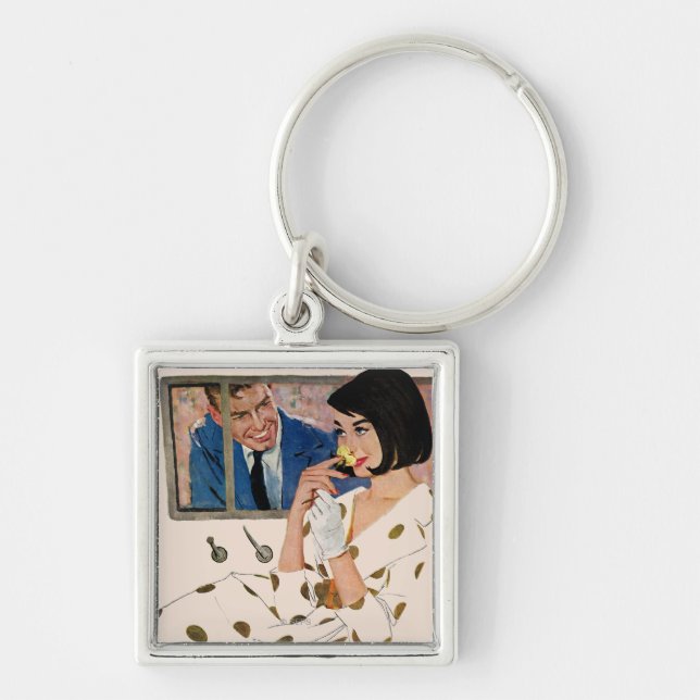 The Golden Rose Key Ring (Front)