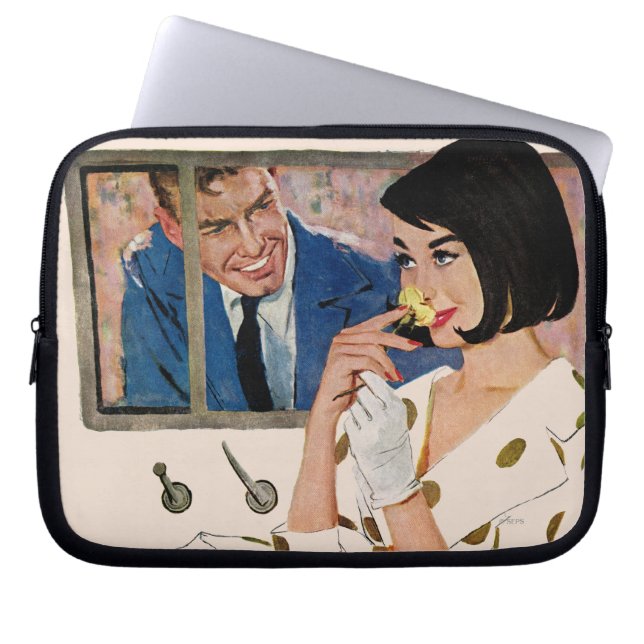 The Golden Rose Laptop Sleeve (Front)