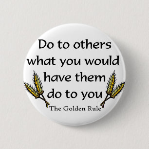 The Golden Rule christian gift item 6 Cm Round Badge