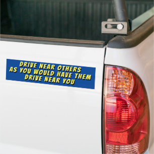 The Golden Rule of Driving Bumper Sticker