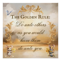 The Golden Rule Poster Serene Scene