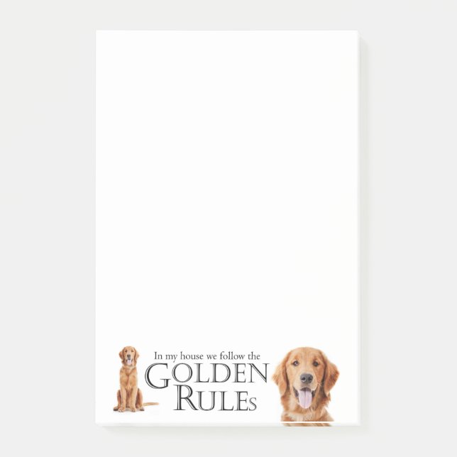 The Golden Rules Post-It Notes (Front)