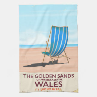 The Golden Sands of Pembrokeshire,Wales Tea Towel