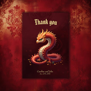 The golden serpent dragon.  thank you card