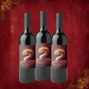 The golden serpent dragon.  wine label