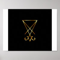 The golden sigil of Lucifer