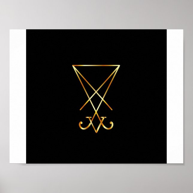 The golden sigil of Lucifer Poster (Front)