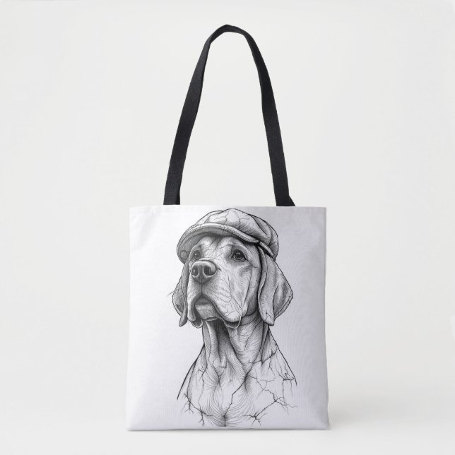 The Golden Soul: Marble Retriever Pet Tote Bag (Front)