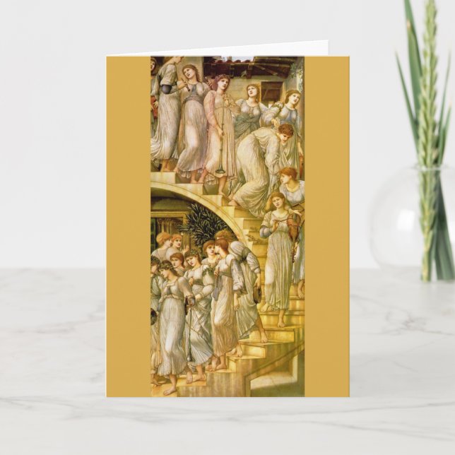 "The Golden Stairs", by Edward Burne-Jones Card (Front)