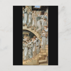 The Golden Stairs, Sir Edward Burne-Jones Postcard