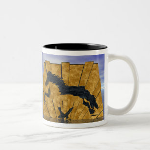 The Golden Tolt Icelandic Horse Two-Tone Coffee Mug
