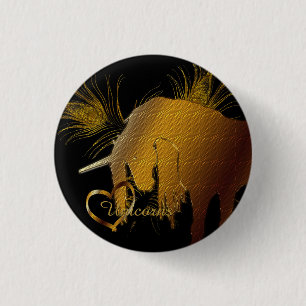 The Golden Unicorn 3 Cm Round Badge