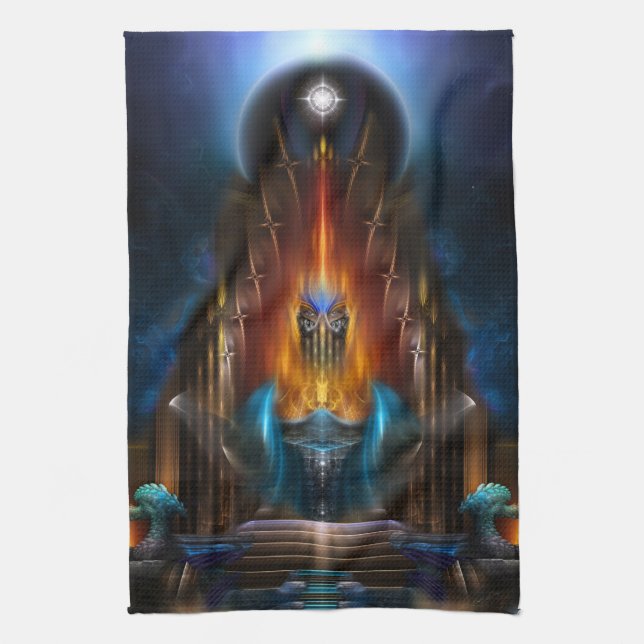 The Golden Vision Of Arsencia Kitchen Towel (Vertical)