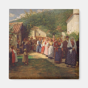 The Golden Wedding (oil on canvas) Magnet