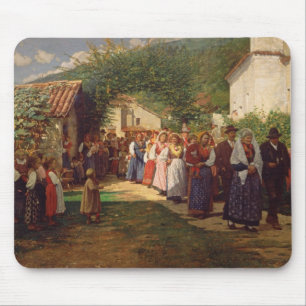 The Golden Wedding (oil on canvas) Mouse Mat