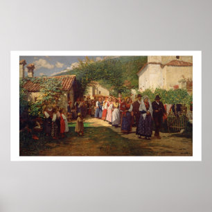 The Golden Wedding (oil on canvas) Poster