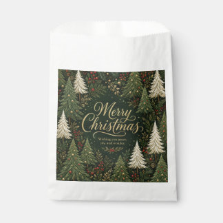 The Golden Yuletide Forest Favour Bags