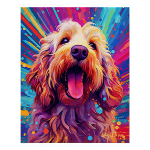 The Goldendoodle Dog 001 - Zetton Ziana Poster
