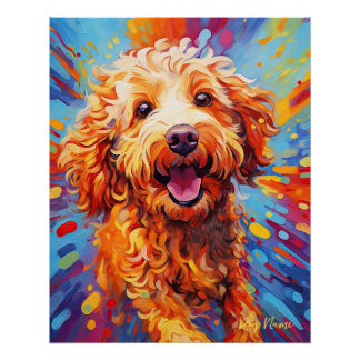 The Goldendoodle Dog 005 - Zetton Ziana Poster