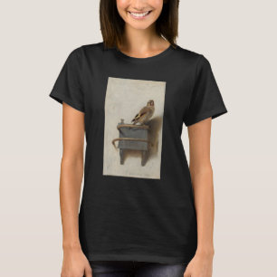 The Goldfinch by Carel Fabritius Bird Painting Fin T-Shirt