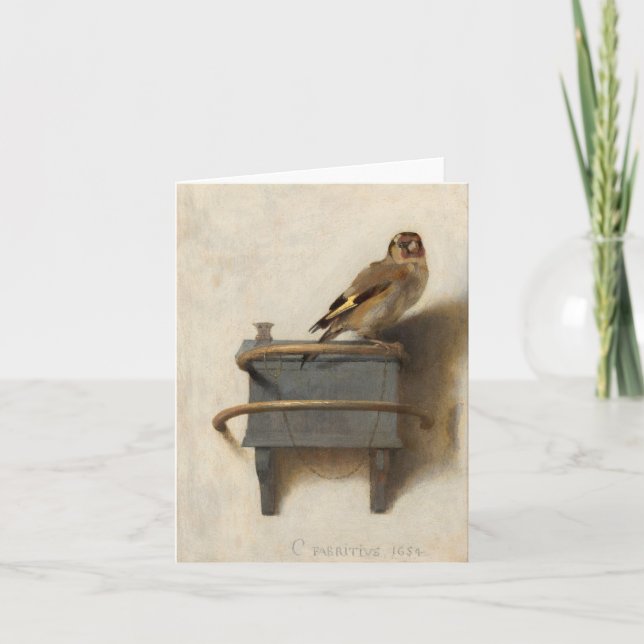 The Goldfinch by Carel Fabritius Thank You Card (Front)
