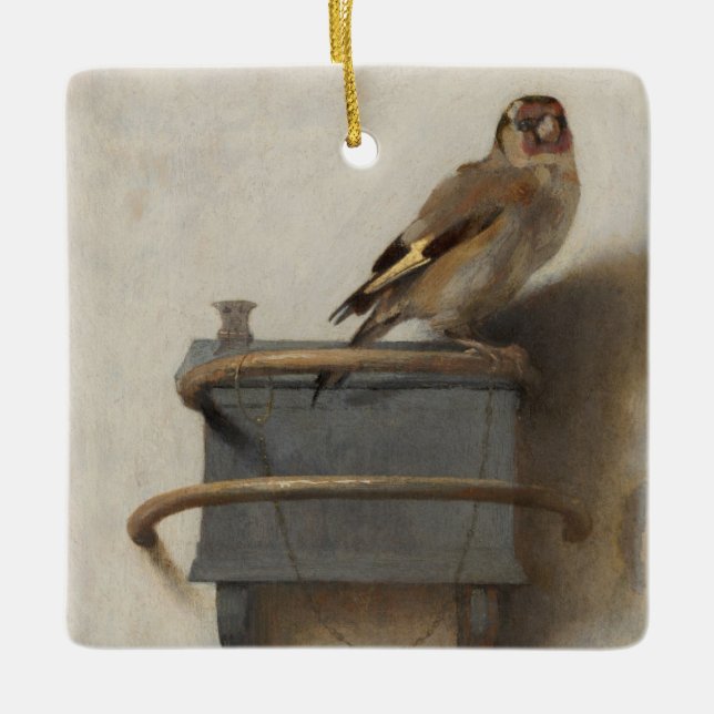 The Goldfinch Ceramic Tree Decoration (Front)