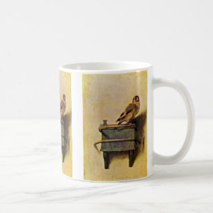 The Goldfinch., Puttertje By Carel Fabritius Coffee Mug