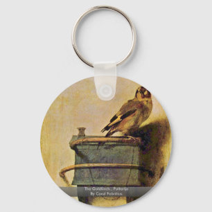 The Goldfinch., Puttertje By Carel Fabritius Key Ring