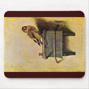 The Goldfinch., Puttertje By Carel Fabritius Mouse Mat