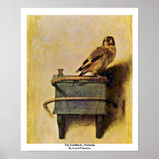 The Goldfinch., Puttertje By Carel Fabritius Poster