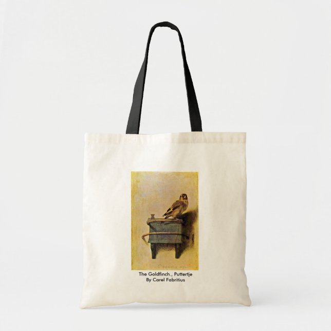 The Goldfinch., Puttertje  By Carel Fabritius Tote Bag (Front)
