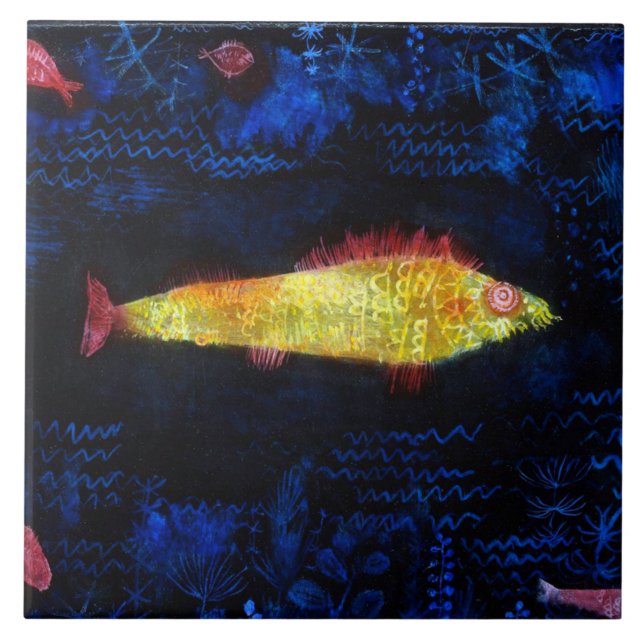 The Goldfish, Paul Klee Tile (Front)