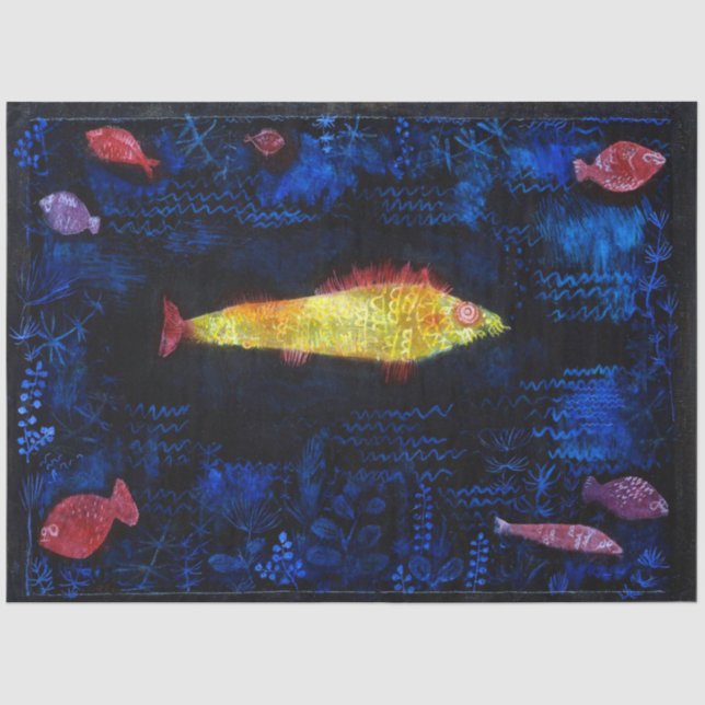 The Goldfish, Paul Klee Tissue Paper (Front)