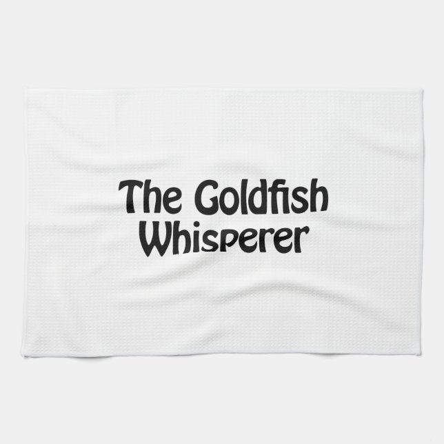the goldfish whisperer tea towel (Horizontal)