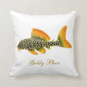 The Goldy Pleco Fish Pillow
