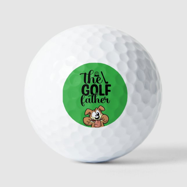 The Golf Father: Bold & Playful Design Golf Balls (Front)