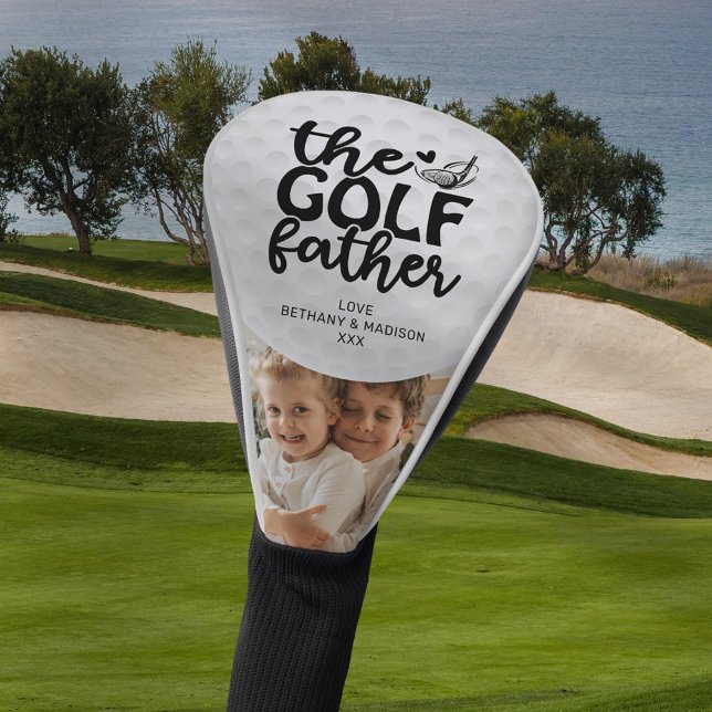 The Golf Father Custom Dad Photo Golf Head Cover (Creator Uploaded)