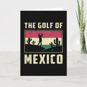 The Golf Of Mexcico Golf Golfer Golfing Funny Card