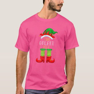 The Golfer Elf Christmas Golf Family Matching Xmas T-Shirt