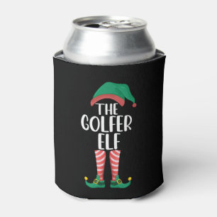 The Golfer Elf Golf Family Matching Christmas Can Cooler