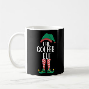 The Golfer Elf Golf Family Matching Christmas Coffee Mug
