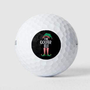 The Golfer Elf Golf Family Matching Christmas Golf Balls
