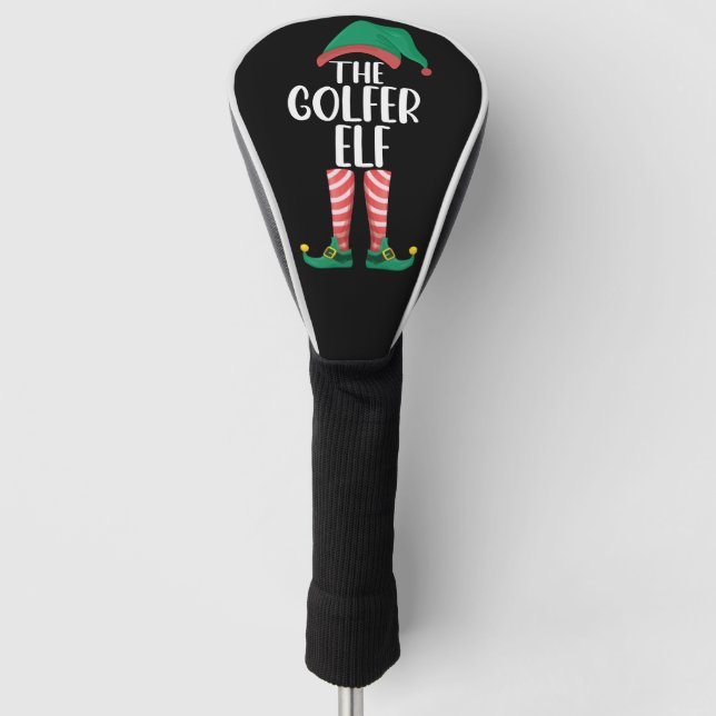 The Golfer Elf Golf Family Matching Christmas Golf Head Cover (Front)