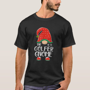 The Golfer Gnome Elf Matching Family Group Christm T-Shirt